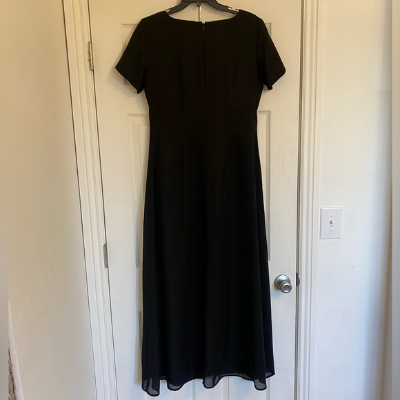2/$10 Long black formal dress, size 10 - Picture 5 of 7